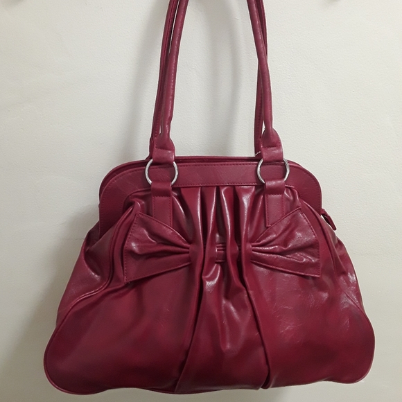 Beautiful Large Red Jac & Annie Bag - Picture 2 of 10